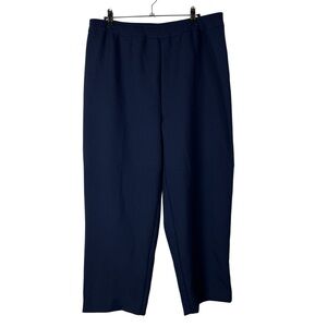 Bend Over Petite Navy Blue Crop Pull On Dress Pants 16P